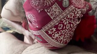 Redhead BBW enjoys a nice titjob and handjob combo
