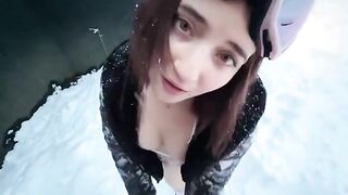 A tourist girl is sucking my dick in public for accommodation - Emma Fiore ft Bastian Blanc