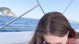A girl cheats on her boyfriend with his friend on a luxurious yacht