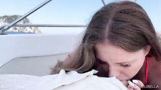 A girl cheats on her boyfriend with his friend on a luxurious yacht