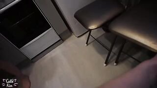 A cute schoolgirl met a guy and got her pussy splashed with cum