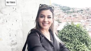 Petite girl fucked outdoors by stepbrother's friend while riding the cable car in Cali