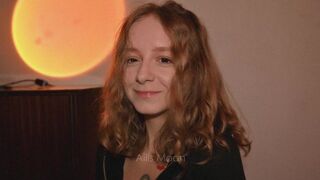 A cute girl professionally handles my dick with passion