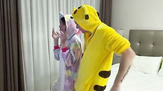 The cute girl was filmed doing a tiktok dance with her stepbrother