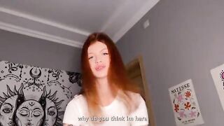 A cute girl approached the guy and started to suck his hard dick