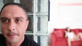 I caught my stepmom masturbating, so I had to fuck her