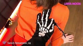 A nerdy girl Velma was fucked by a mysterious figure in a white mask