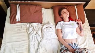 The good wife ensured her husband was ready for work, devoid of any excitement