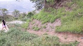 Latina fitness MILF gets spied on while running with BBC