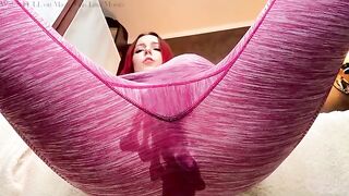 Redhead beauty Lina Moore enjoys anal sex and squirting