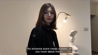 Instead of studying, a classmate prefers to get intimate and passionate