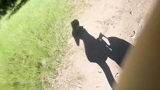 A girl got fucked by a guy in the middle of the woods, exclusive video