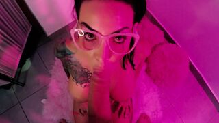 Horny little DOLL wants her special lollipop to cum on her face