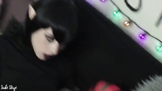 Gothic teen Mavis gets fucked by a horny vampire in POV