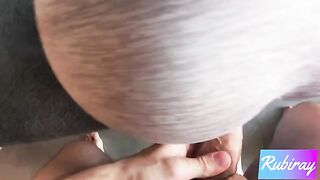 Hot step sister does yoga and gets fucked doggy style