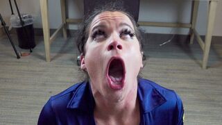 Sammi Starfish and her wife in cum swallowing action