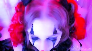 A kinky clown blowjob with a facial finish, just for you