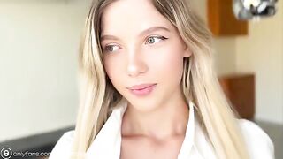 The guy masturbated on nude pics of his hot student-neighbor and gave a huge cumshot on her face
