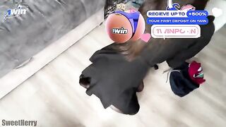 The neighbor checks the husband to see if she loves him