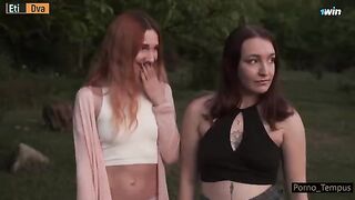 Two Russian girls, having sex, were saved by a sectarian man