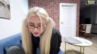A young guy fucked a cute student girl with an amazing body