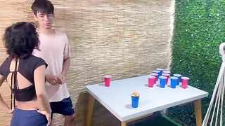 A game between stepbrothers ended with a sex and cumshot