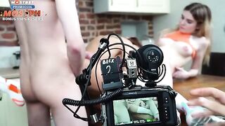 Behind the Scenes: FFM threesome with Tender action