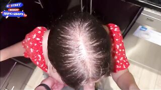 The guy checked the strength of cum shot, it was a torrent