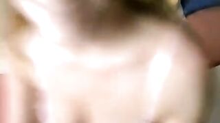 Girl with glasses fucks her new boyfriend at home in POV style