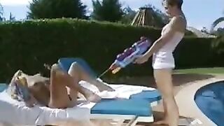 The gentle touch of two lesbian beauties