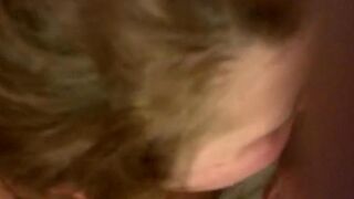 I stuck my cock in her mouth while she was eating eggs