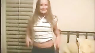 A nice guy has sex with a cute young girl in this hot homemade scene
