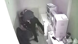 The man was photographed having sex at work without knowing a camera was there