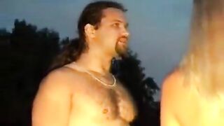 A group of Russian girls is having fun at an Ibiza party