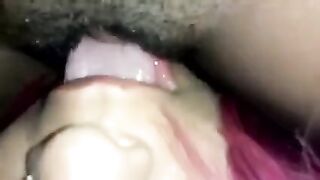 The hottest hairy Latin pussy licked on camera