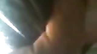 The guy pressed against the ass of a girl on the bus and got excited