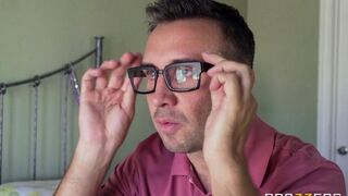 The guy tore off red underwear from a passionate girl and fucked her