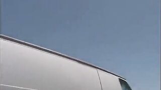 The girl was fucked in the car after a club