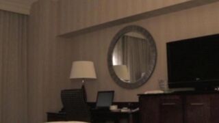 A man checks the girl in the hotel and undresses her