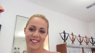 A whore agreed to a blowjob for a new dress, showcasing her daring side