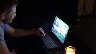 A wife, fired up by porn, attacks her husband with passion
