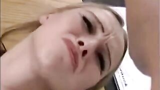 A hand with a member at the same time as fucking a girl