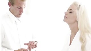 The newlyweds couldn’t wait to get married and enjoy passionate sex