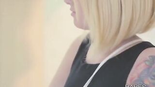 A beautiful tattooed girl plays with herself and gets a orgasm