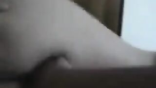 Negro man shoots his ass with an ex-girlfriend in a homemade video