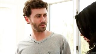 Sexy brunette Veronika Avluv gets fucked by two cocks hardcore