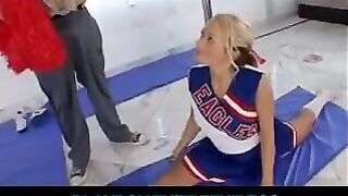 A gymnast has awesome sex while sitting on a twine