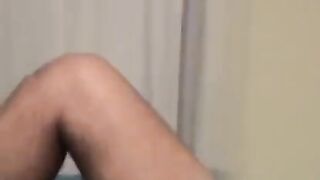The man masturbates his gay dick with his hand until he comes