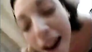 A friend tastes the sperm from the vagina and anus