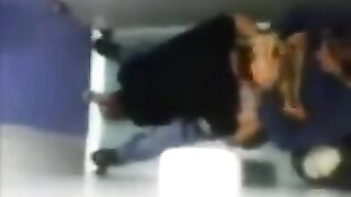 A camera left in the toilet captured some unexpected gay action